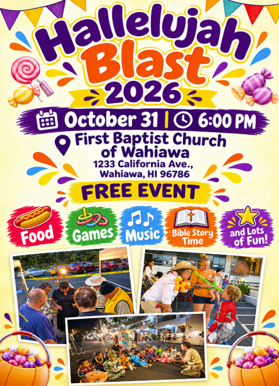 Event flyer: Hallelujah Blast 2026